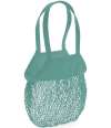 W150 Westford Mill Organic Cotton Mesh Grocery Bag Sage Green colour image